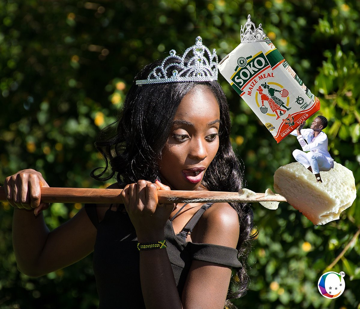 CelestialPx's tweet photo. "Irio to gîtheri; geria Ngima Njega ûmûthî!" - "Githeri is not the only food; try Good Ugali today!"

Models: @SarahKavata &amp; @ManuelMash11
Hair: @dgohnieempire
Dress: @FifisFashionHub
Make up: @TheresaKurei
Crown: @naivas_kenya
In Frame: @SokoFlour
Design: @JesseGatua https://t.co/SpZUssUZ7t