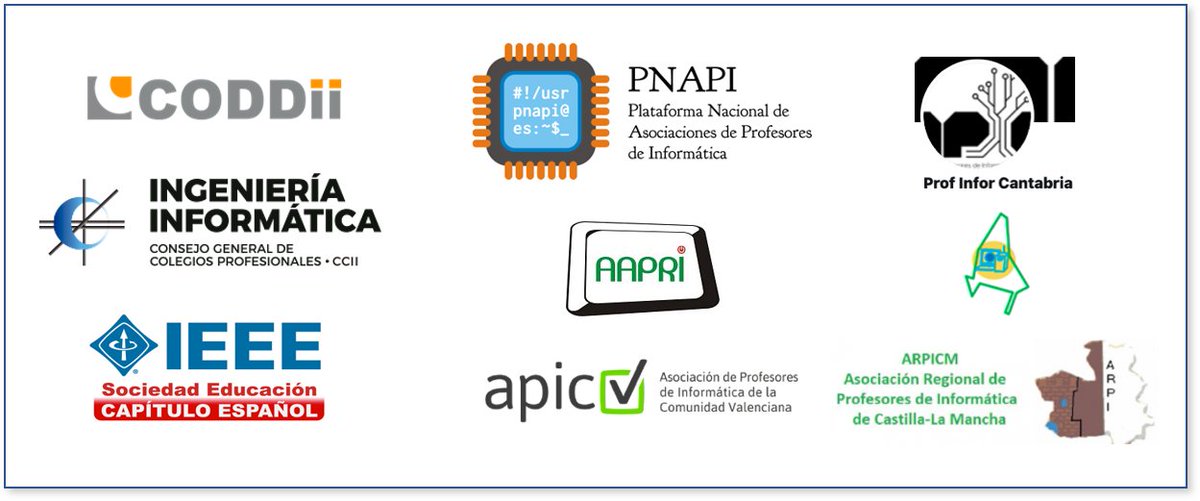El documento "Hacia una nueva educación en matemáticas e informática en la Educación Secundaria" de <a href="/scie_inform/">Sociedad Científica Informática de España</a> y <a href="/RealSocMatEsp/">RSME</a>  recibe el apoyo de <a href="/coddii_org/">CODDII</a>, <a href="/cciinfor/">CCII - Consejo General Ingeniería Informática</a>, <a href="/edusoces/">IEEE Edu Soc ES</a>, @PNAPI_ES, <a href="/ApiMadrid/">APIMadrid</a>, <a href="/apicantabria/">Prof Infor Cantabria</a>, <a href="/AAPRI_/">Aapri</a>, <a href="/apicv/">APICV</a>  y <a href="/arpicm_/">ARPICM</a>.

scie.es/destacado/haci…