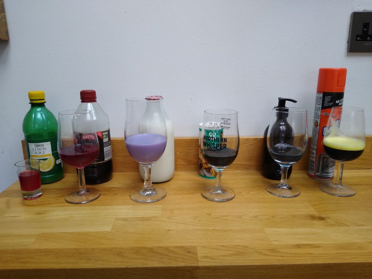DACA_Science's tweet photo. Well done to our very own Director of Learning Mr Outhwaite for making his own red cabbage indicator and testing it with his son.  Loving the staff engagement.
#athomechallenge #redcabbageindicator #acidsandalkalis https://t.co/pNnp3fDngy