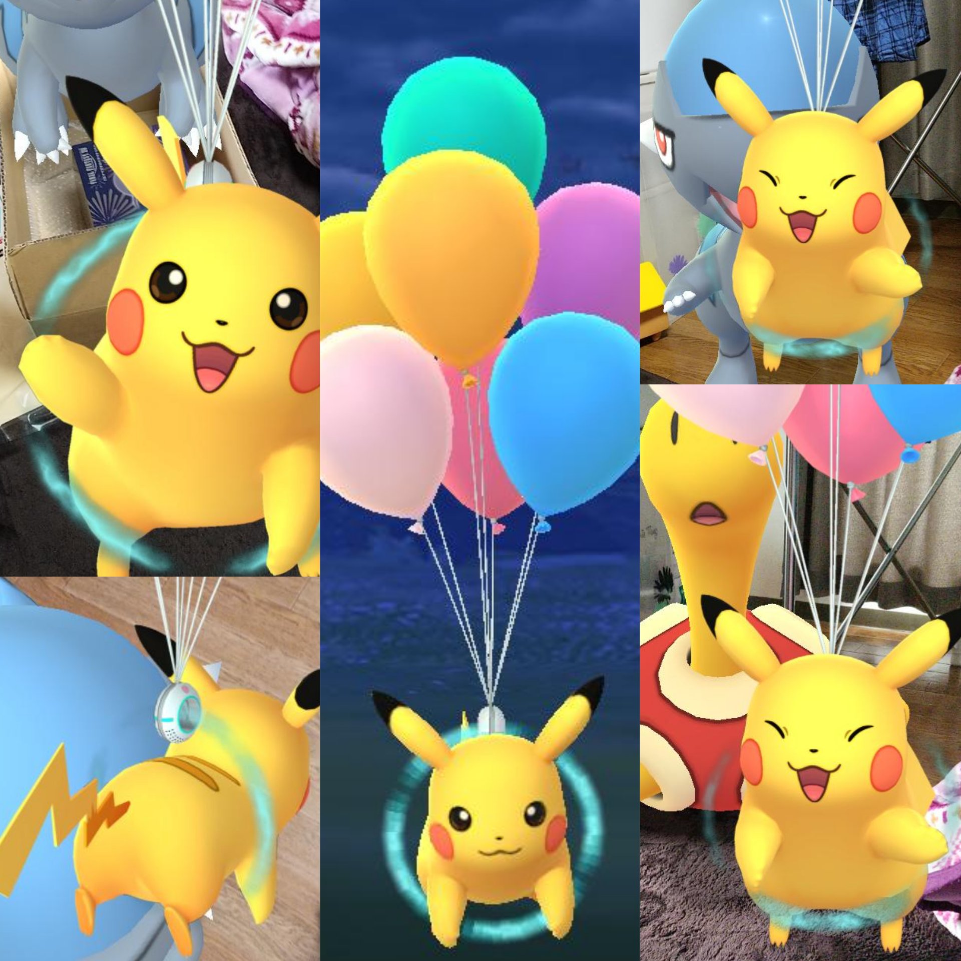 クレナ お休み中 そう言えば風船ピカチュウ沢山捕まえました 可愛いです W ポケモンgo 風船ピカチュウ 空飛ぶ ピカチュウ T Co Vsspt3ivuq Twitter