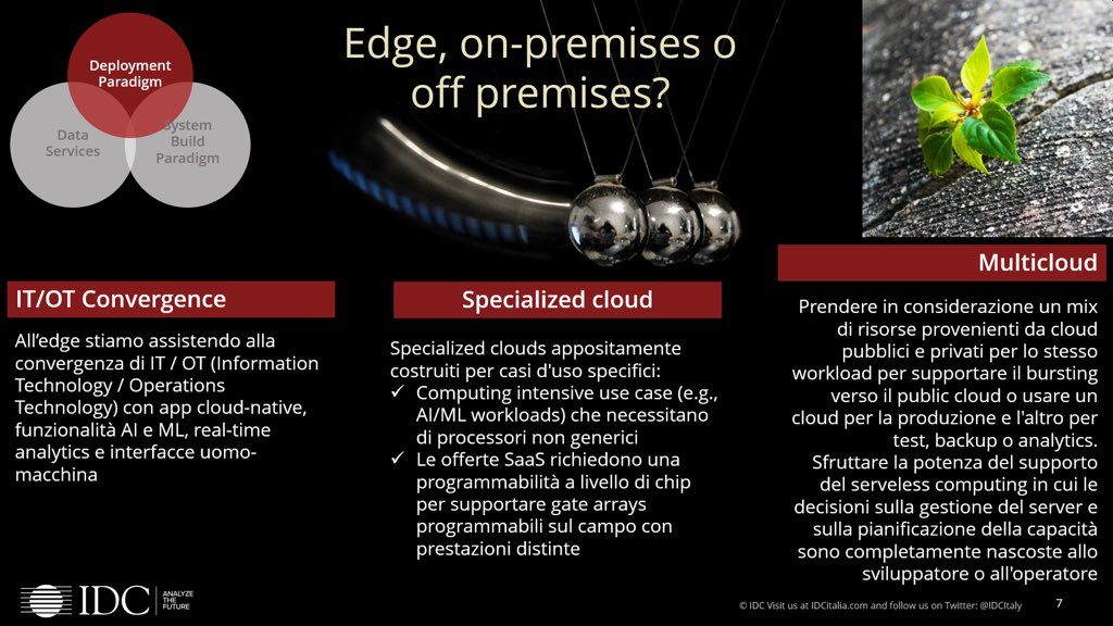 IDCItaly's tweet photo. La ricetta infrastrutturale per l’impresa resiliente: #cloud, #AI, convergenza #IT/#OT, #backup.

@PatanoSergio a #IDCResilience20 #resilienza #ripartenza https://t.co/kcBDz0zdWU