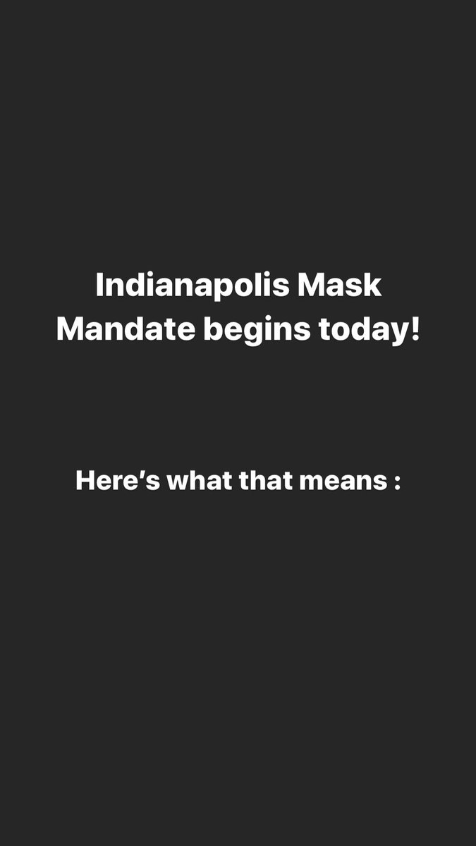 MeredithBentz's tweet photo. MASK MANDATE TIME : 

Here’s a breakdown for Marion County residents. Let’s do this, Indy! 

#13Sunrise #WhyIMaskUp13 https://t.co/ADOb7PHbAo