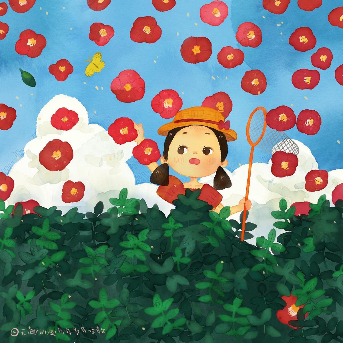 Tayasui_apps's tweet photo. Beautiful drawing by Ils spotted on #sketchescommunity #tayasui #drawingapp #sketchesapp #tayasuisketches #butterfly #catchingbutterflies #cute #poppy https://t.co/G0w5ds9aEW