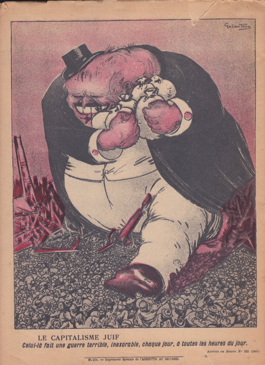 Remember that thread I did about Owen Jones& #39; Spanish book cover? You may recall there was some nitpicking about a translated caption as it was not a primary source. I now have a hard copy of one of the artist& #39;s racist cartoons. You be the judge.