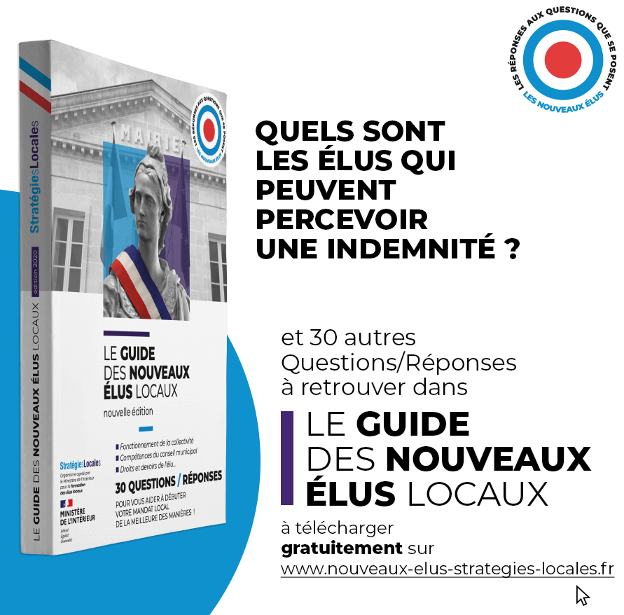 StrategiesLoc's tweet photo. « Quels sont les élus qui peuvent percevoir une indemnité ? » 🤔 La réponse à cette question et à une trentaine d’autres questions dans « Le Guide des Nouveaux Élus Locaux » disponible gratuitement ici 👉 https://t.co/ADcGKM332q #mandat20202026 #eluslocaux#mandatlocal https://t.co/a3OkHl7EPq