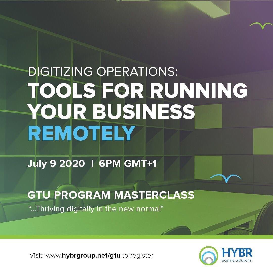 SiMODiSA_SA's tweet photo. Join @EntrepTraction later today (07/09/2020) at 6pm GMT+1 as they discuss in detail, the tools you require to successfully run your business remotely.
Please register at https://t.co/94xhkf901z
#gtuprogram2020 #hybrgroup #remotework #digitalbrands https://t.co/bTrXOMwBLv