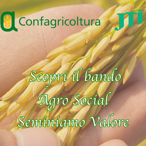 Confagricoltura's tweet photo. Confagricoltura in collaborazione con @JTI_global Italia danno via alla prima Edizione del Bando “#AgroSocial: seminiamo valore”
Scopo è incentivare lo sviluppo di progetti di Agricoltura Sociale innovativi e sostenibili.
👉https://t.co/91B2qP6dFS
📩agro-social@confagricoltura.it https://t.co/V7RQQjfoz9