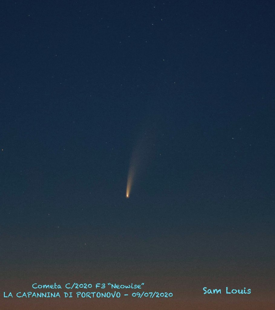 SamLouis_CICAP's tweet photo. La bellissima Cometa @c2020f3 ripresa questa mattina fra le 03:45 e le 04:00 da @portonovo_baia ad #Ancona in uno degli scatti si vede anche il transito della @Space_Station
#SamLouis #Astronomy #FUTURO24 #RaiNews #Comet #Neowise #CICAP #Coelum #SpazioMagazine https://t.co/3XXfm0SKI3