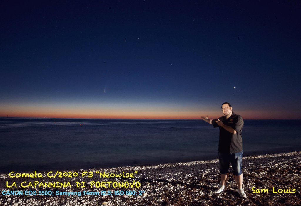 SamLouis_CICAP's tweet photo. La bellissima Cometa @c2020f3 ripresa questa mattina fra le 03:45 e le 04:00 da @portonovo_baia ad #Ancona in uno degli scatti si vede anche il transito della @Space_Station
#SamLouis #Astronomy #FUTURO24 #RaiNews #Comet #Neowise #CICAP #Coelum #SpazioMagazine https://t.co/3XXfm0SKI3
