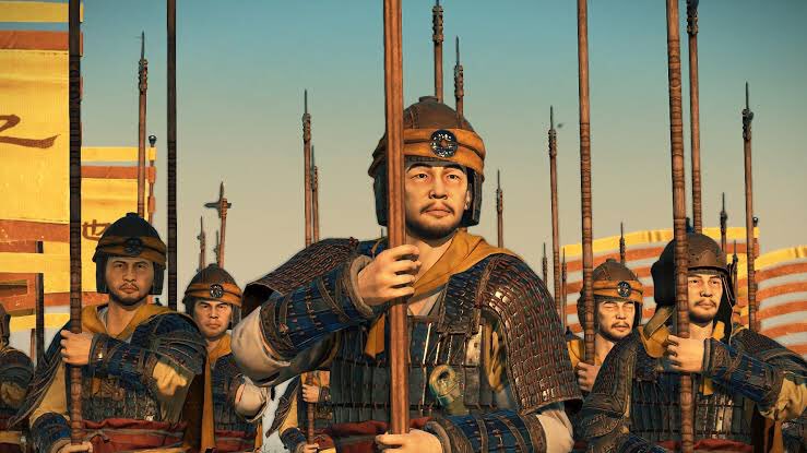 (Ini agak mundur bentar wqwq lupa) Karena terjadi kelaparan, bencana alam, korupsi & pajak tinggi, pemberontakan meletus dari kalangan petani.Yellow Turban Rebellion dimulai dan dipimpin oleh sang guru besar Zhang Jue & kedua adiknya.