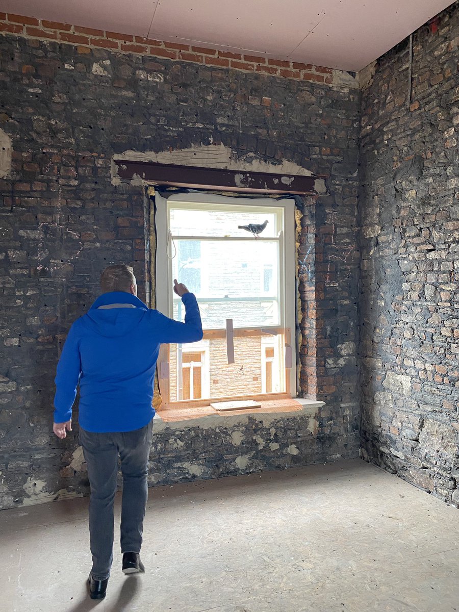 It’s not all about garden villages ... some days it’s about chasing a pigeon out of an empty building 👋🏼🐦