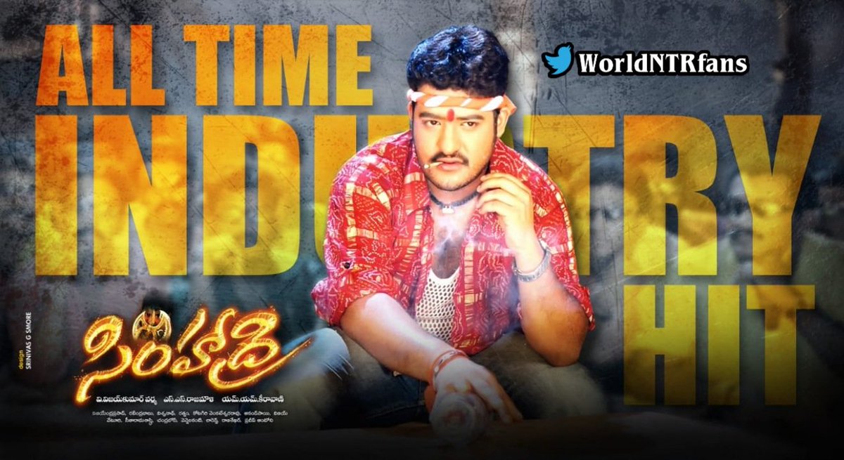 HasanTarak9999's tweet photo. ALL TIME SOUTH INDIAS INDUSTRY HIT

 #17YearsForIHSimhadri @tarak9999 🔥 https://t.co/xdAwH50uWK