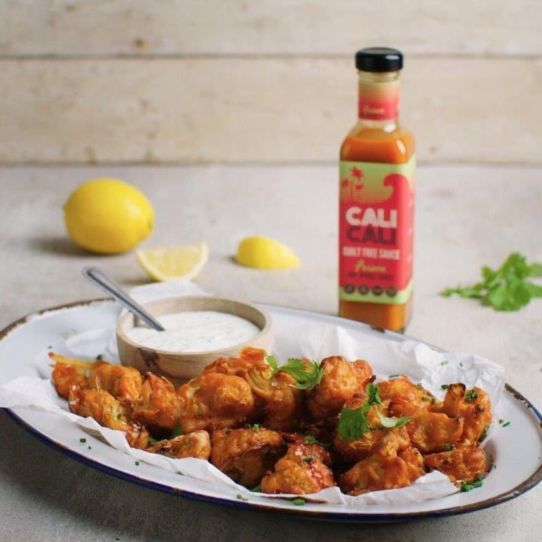 Want to eat healthier but can’t get enough of chicken wings? <a href="/CaliCaliFoods/">Cali Cali Foods</a> has the perfect recipe 🌶 Sub in the chicken with cauliflower and smother with their delicious sauce! Click the link here for the recipe —> bit.ly/2Ob2o6I #THRIVEFESTIVAL