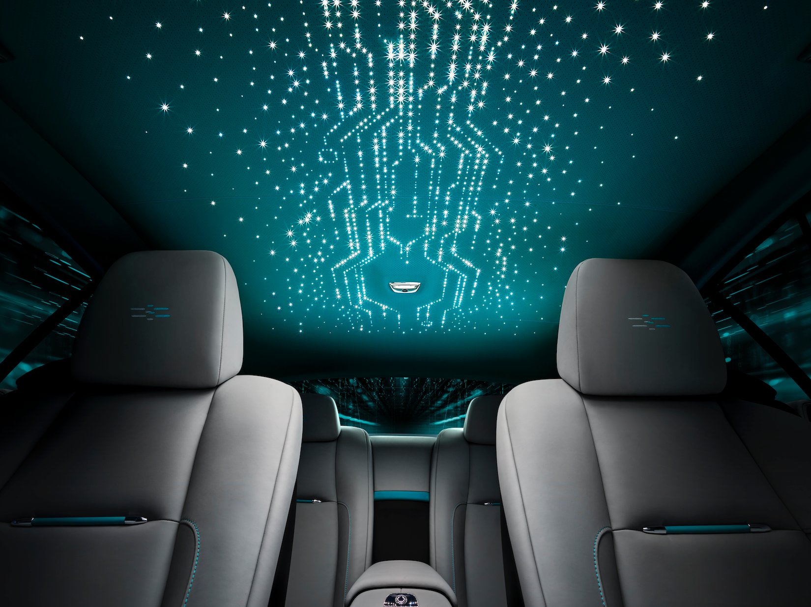 the rollsroyce cullinan uses 1344 lights to create starry sky effect  inside