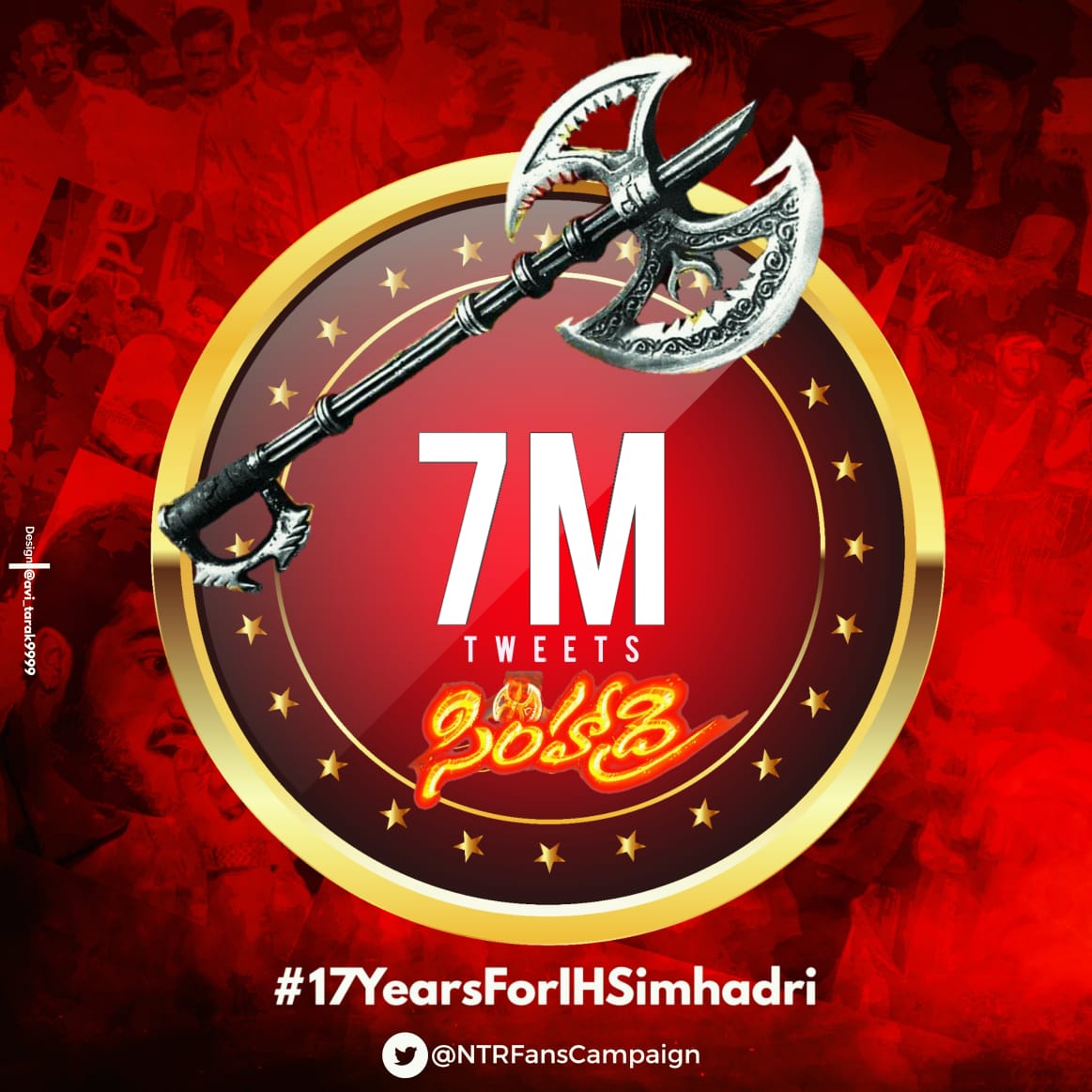Venkats94956079's tweet photo. 7M done 🔥🔥🔥🔥🔥#17YearsForIHSimhadri https://t.co/ElDF3BufOJ