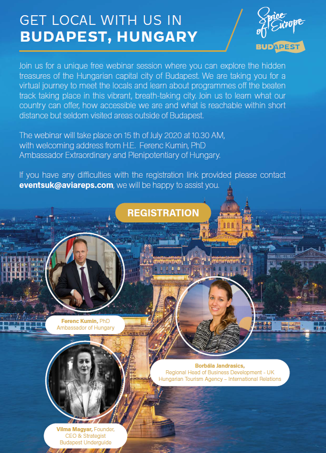 AVIAREPSUK's tweet photo. AVIAREPS UK to host two-day webinar on Hungary from July 15-16 https://t.co/EaTQatW9uH https://t.co/LMBIIa7rkK