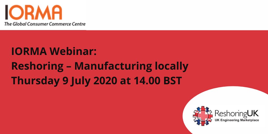 The frailties of many of our supply chains have been exposed which brought home in tragic detail just how reliant we have become on the overseas supply of strategically critical items.
register for the #webinar here bit.ly/2VCNVnY #reshoring #IORMA