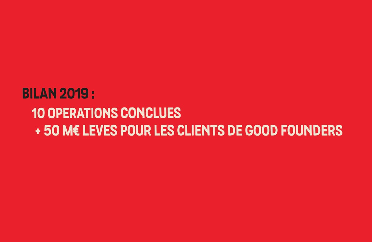 BILAN 2019 : 10 OPÉRATIONS CONCLUES + 50 M€ LEVES POUR LES CLIENTS DE GOOD FOUNDERS
Pour en savoir plus : bit.ly/3iEYMb6
#Ehpad #Camping #Résidencesenior #SupplyChain #Prl #Aquitaine #Bordeaux #AIXenProvence #Paca #Lyon #RHÔNEAlpes  #Occitanie #Dettesenior #immobilier