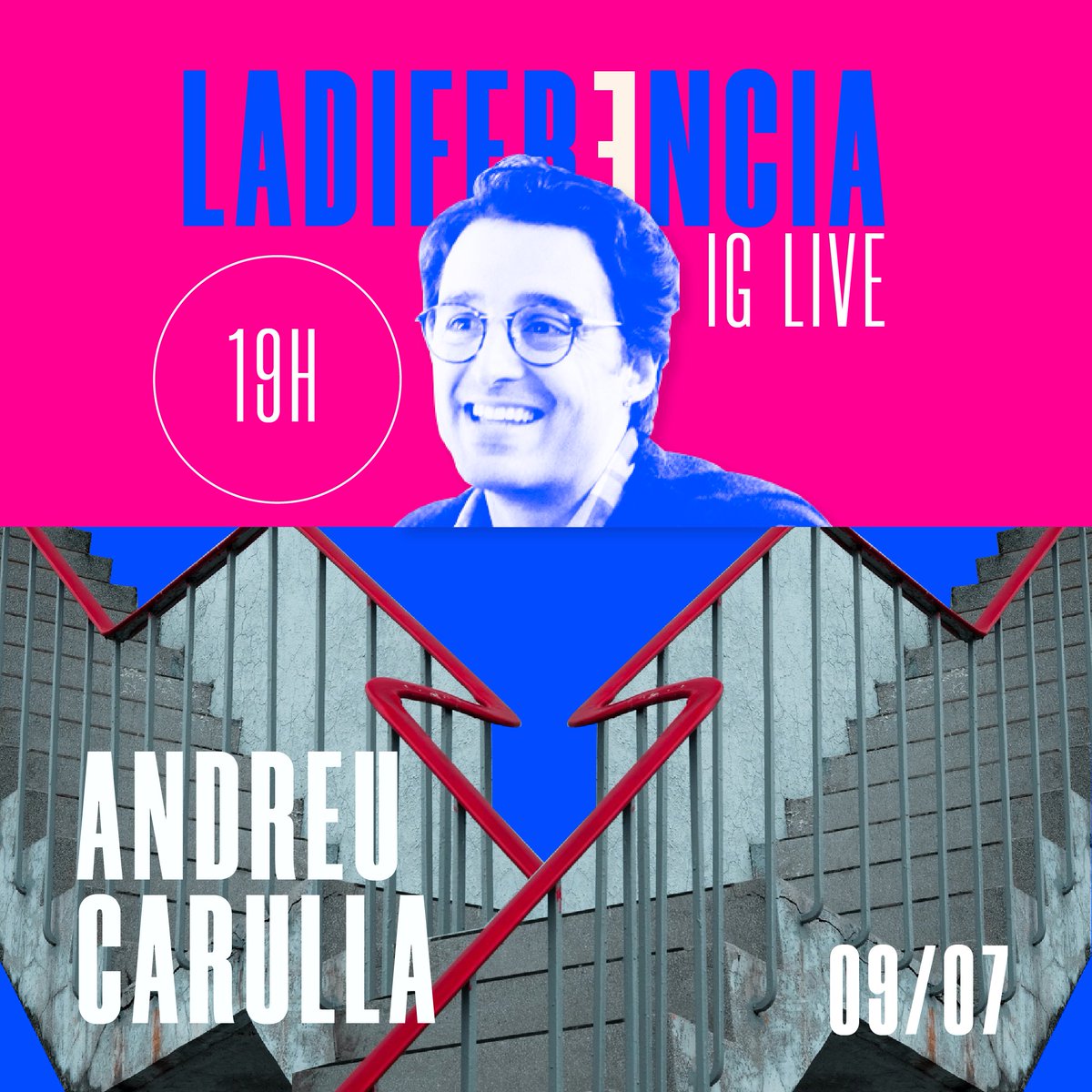 thecreative_net's tweet photo. Designer, Crafted Design &amp; Product Design Studio🧑‍💻. @andreucarulla estará hoy en #LADIFERENCIA a las 19:00h, en un nuevo Instagram Live 📱 de @thecreative_net ⚡️ 
* con la colaboración de @estrelladamm https://t.co/jV4ssIe5CT