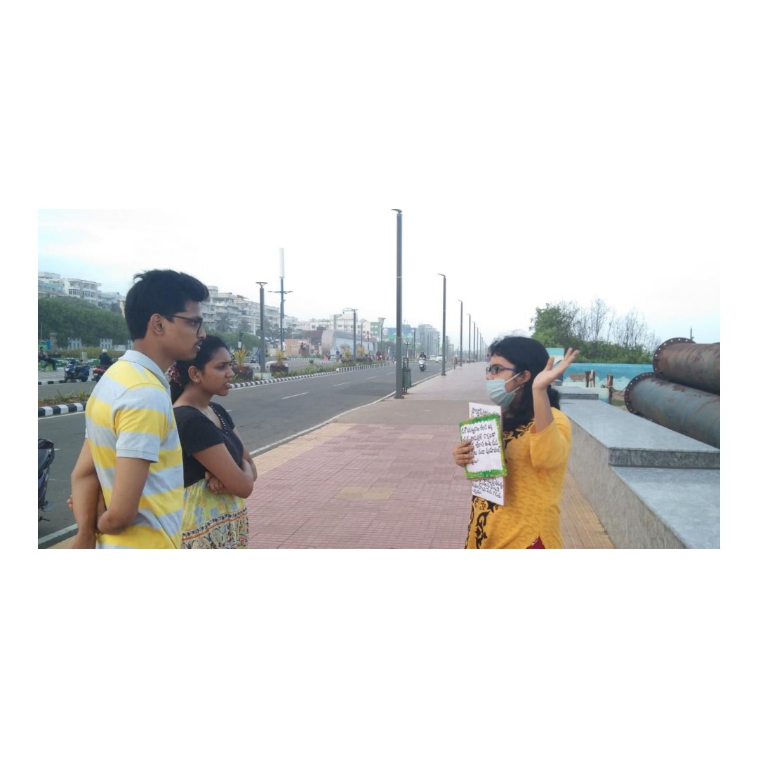 FFF_Andhra's tweet photo. Even in the time of pandemic people in our team are striving hard to create awareness on climate crisis.
We team Fridays for future Andhra Pradesh request you all to join with us and help save planet from climate crisis. 
#ClimateActionNow #AwearnessonClimatechange https://t.co/GEfPez2cqj