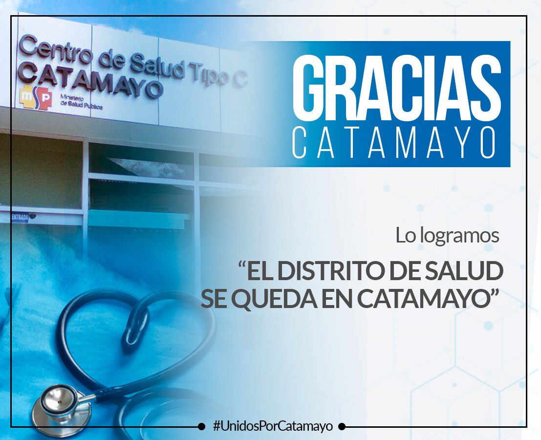 #ElDistritoDeSaludSeQuedaEnCatamayo | El esfuerzo de cada uno de Ustedes generó resultados, que #alegría lo lograron CATAMAYENSES !!! 

#Catamayo #Salud