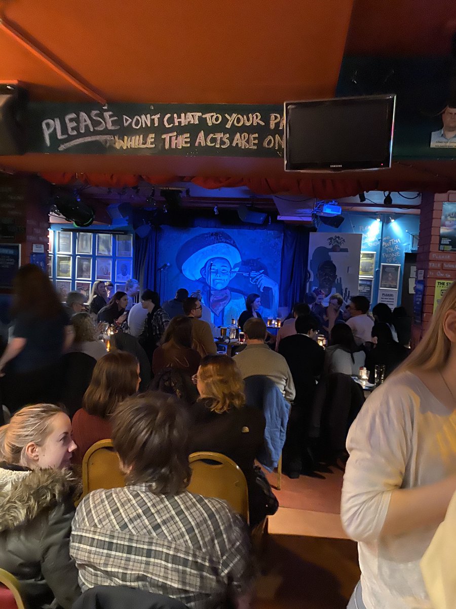 It’s hard to explain how great live comedy is to the uninitiated. Netflix specials and panel shows don’t come close to doing it justice. The electricity, the energy, the magic. If you know you know. Hopefully after all of this more people will still get to know. #SaveLiveComedy