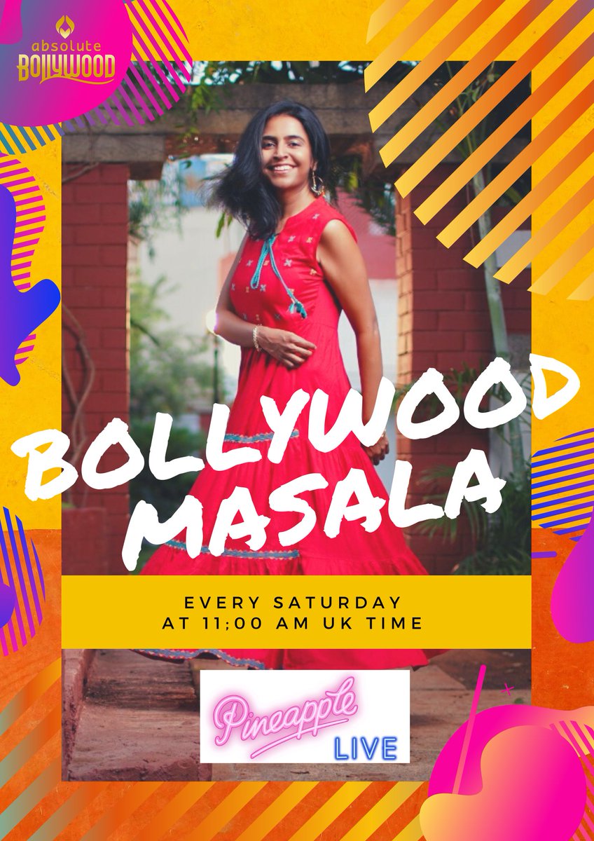 AbsoluteBolly's tweet image. New Class!
We are so excited to have our new class #BollywoodMasala on @pineappledance  Live Platform. 
Every Saturday from 11pm!
To book visit pineapple.uk.com/pages/pineappl…
#bollywoodmovie #bollywoodonline  #bollywood #bollywooddance #bollywooddanceclass  #pineappledanceclass