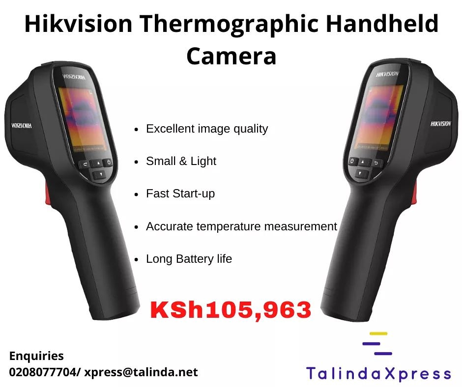 talinda_xpress's tweet image. Shop the HIKVISION DS-2TP31B-3AUF handheld thermography camera @ KSh105,963.00. Shop in link bit.ly/2ZU3Yz8 or Call TalindaXpress on 0208077704/ email xpress@talinda.net

#hikvisionthermography
#contactlessaccesscontrol