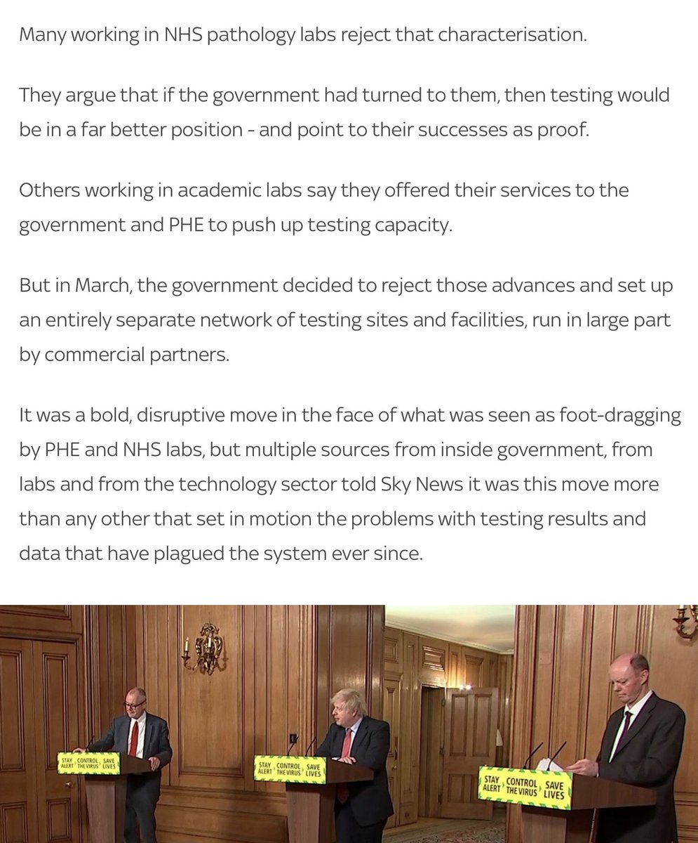 11/.Yes. I do wonder how  @CMO_England and  @uksciencechief and Public Health officials could stand at the podium day after day KNOWING that the politicians were releasing grossly misleading data designed to lull the public into a false sense of security.