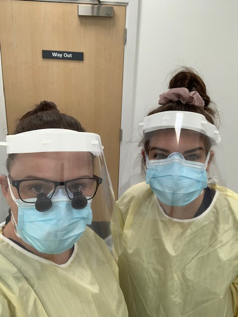 CEAdvancedDent's tweet photo. @TGAW_Science Thank you so much to Rebecca Jones and the DT department at Tudor Grange for the fabulous  visors you made for us, they are keeping us all safe! https://t.co/6bsJ2aoRxB