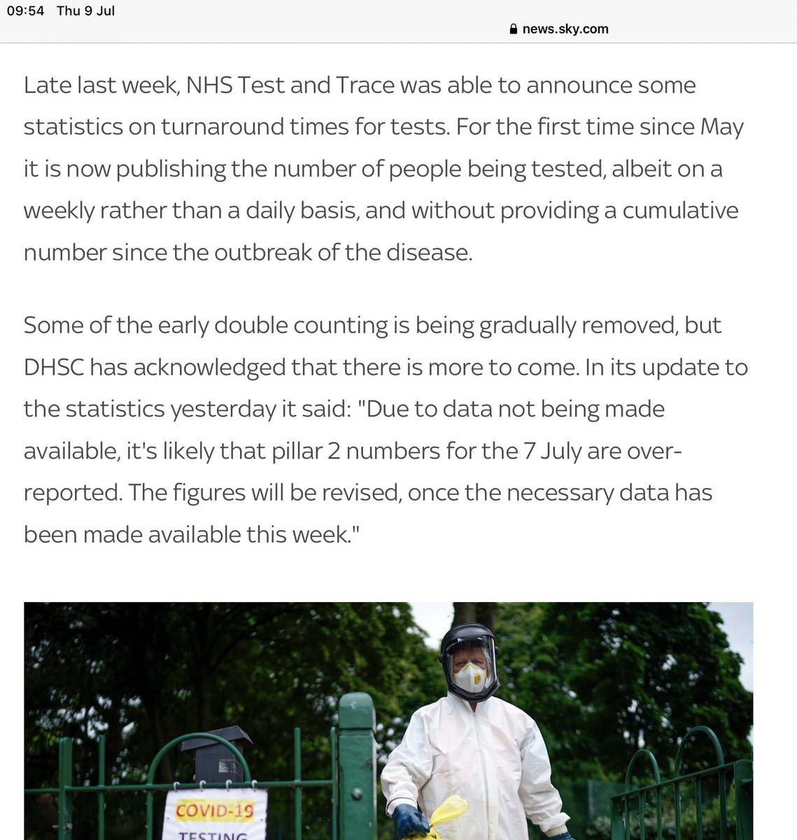 8/. The Gov keeps throwing OUR money at the problem allocating another £10 billion to test & trace.Let’s NOT call it NHS test and trace because it largely is notYet the  @UKStatsAuth has to write to Hancock to get action on magical numbers produced to daily press conferences