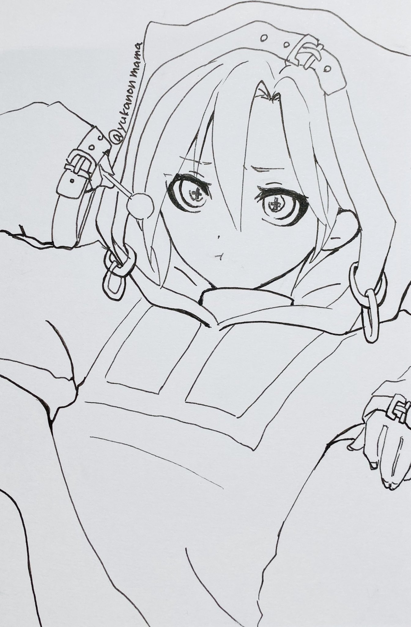 ゆかのんママ 現在お休み中 今日の１日１絵 この前のパーカー男の娘を もう少し男の子っぽくしてみました 今日は線画まで Iilililiill １日１絵 アナログイラスト T Co Szcnmgrvod Twitter
