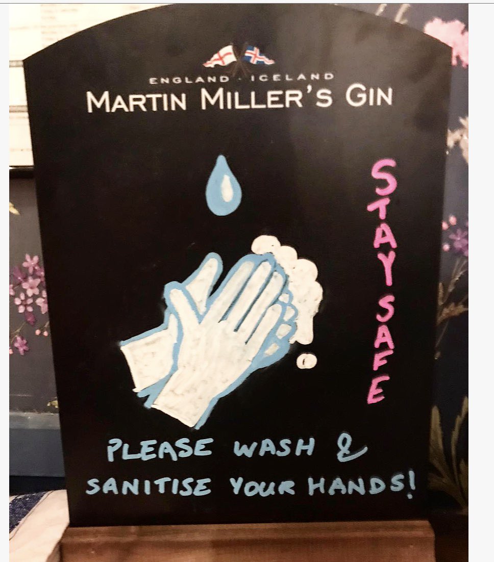 CrockettsExeter's tweet photo. ...then enjoy your G&T! ๐ธโบ๏ธ #staysafe #barsopen #Crocketts #ginbarexeter #inexeter #gandystreet #exeterbars #gin #barlife #bartenderlife #thirstythursday #martinmiller https://t.co/iUsIAp3mbz