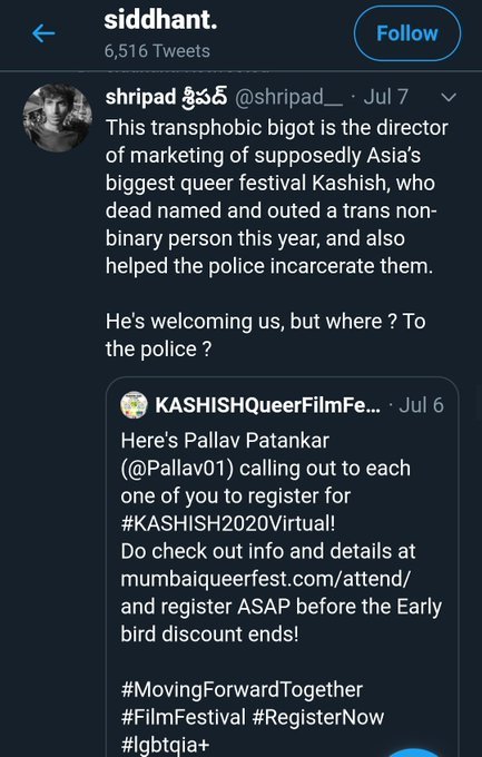DarshanaDijiye's tweet photo. @CelinaJaitly @PrinceRajpipla @thedivasushant @sridharrangayan @Soumyadipta @Pallav01 @hiyer @DukeDeAndre @Ramkamal @KashishMIQFF Silencing of patriotic voices shouldn't be tolerated
Pallav did what was totally right, stood up against hate against India &amp; Hindus, as a result, had to lose his job
U directly/ indirectly helped left-wing looney's
U united them but divided us
#BringBackPallav
#BoycottKASHISH https://t.co/CBVdN687Lv