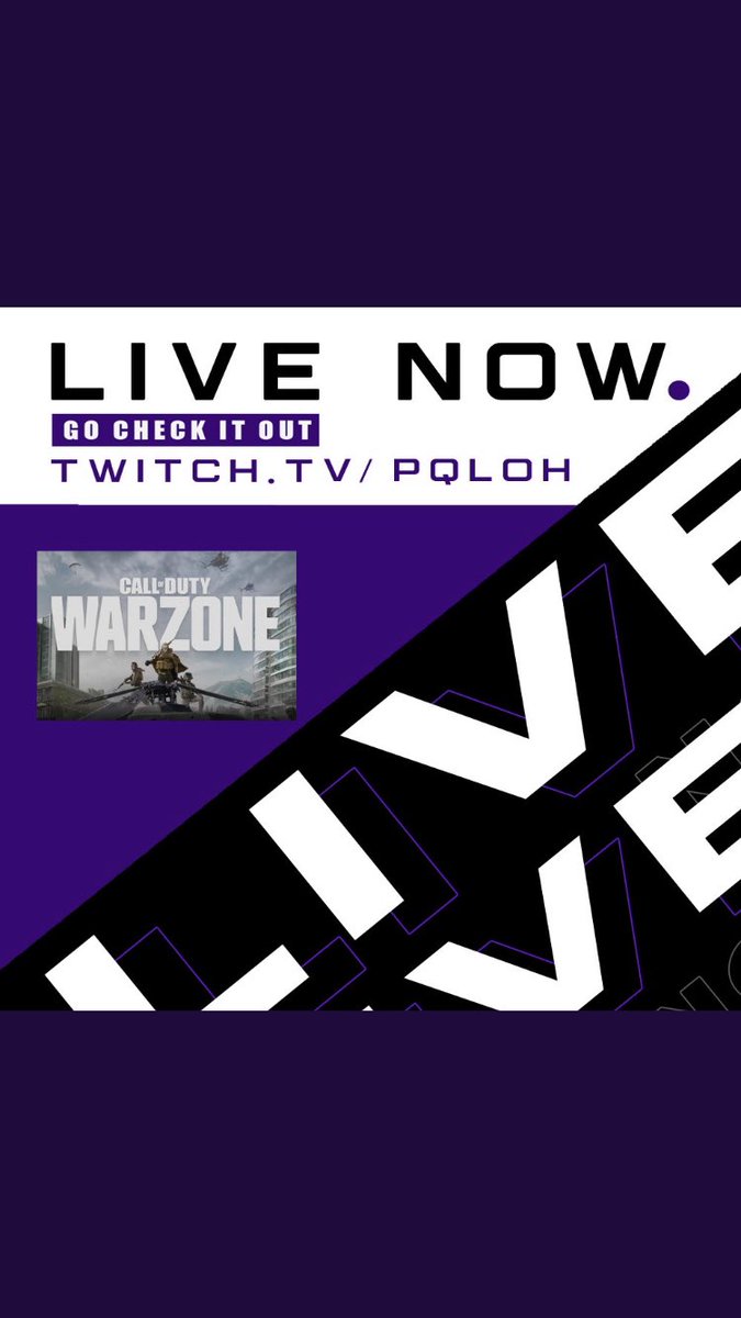 pqlohcod's tweet image. Live playing warzones!! Come drop in😎😎 twitch.tv/pqloh