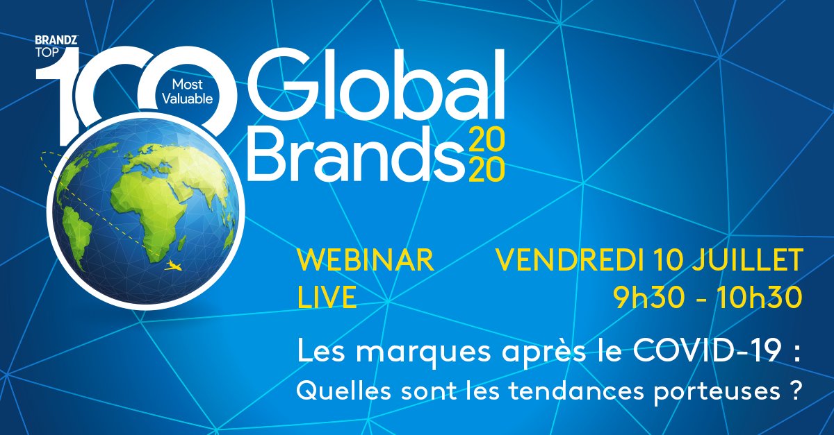 KantarFR's tweet photo. [#BrandZ100] J-1 avant le webinar Les marques après le #COVID-19 : Quelles sont les tendances porteuses ?

Bénéficiez des analyses et des points de vue éclairants de nos experts BrandZ 
👉  https://t.co/St5scRin1S

@BrandZRankings @WPP
#consumerinsights #insightsdata #KI https://t.co/qpRxQvivFx