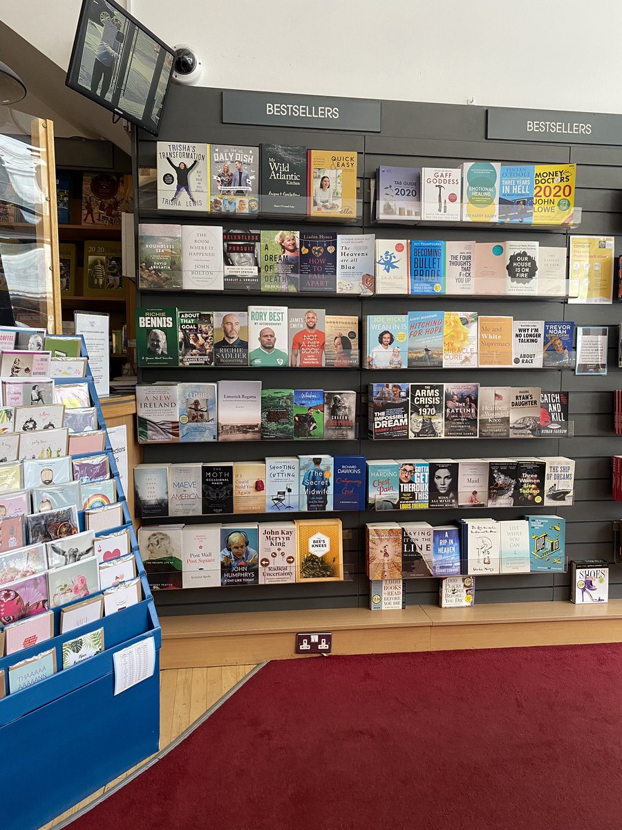 OMahonysBooks's tweet photo. #Bestsellers by the red carpet as you enter the store 📚📚📚
#Limerick #Booksellers #BooksellersSince1902
#Books📚 https://t.co/3ptwTnuo3f