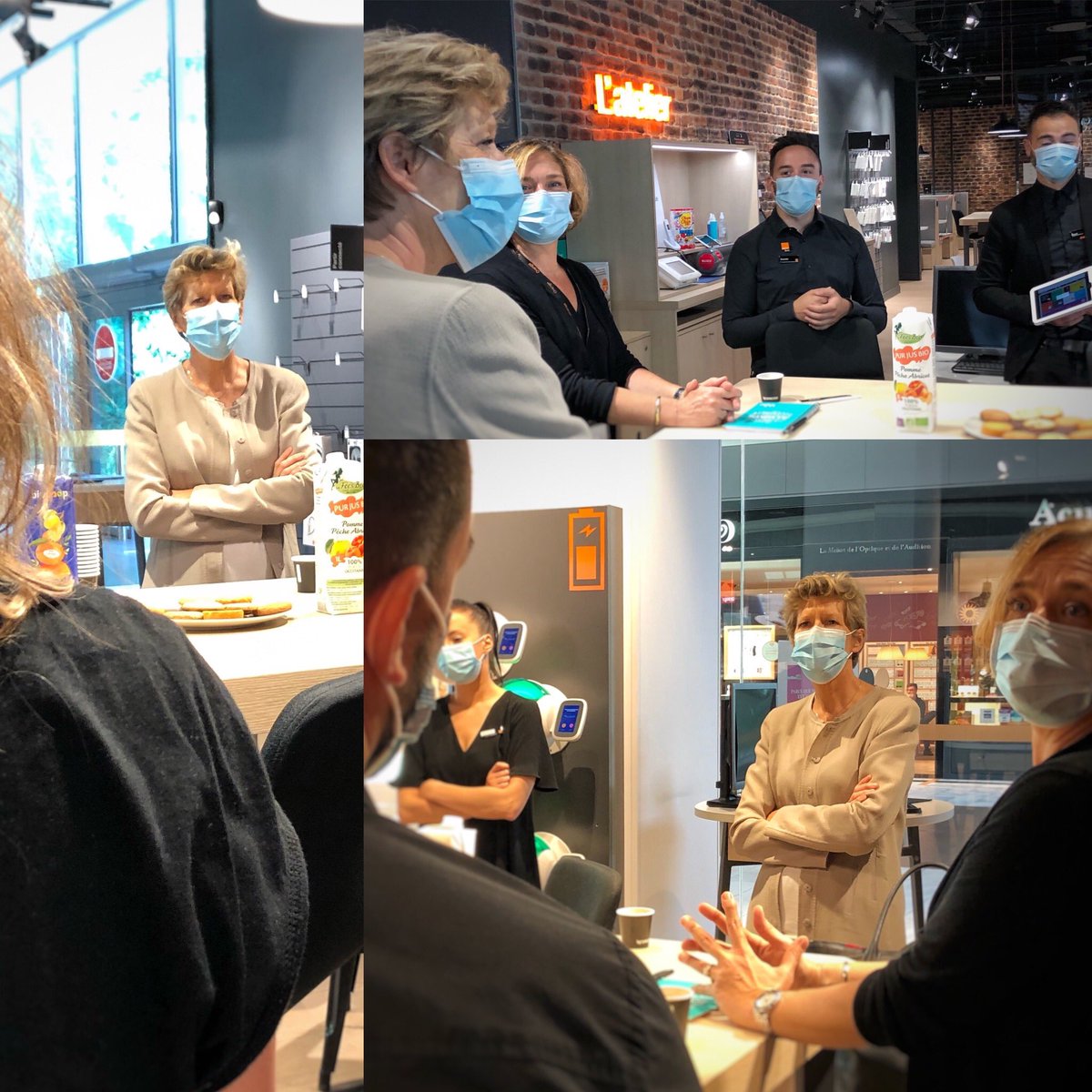 Ravie d’accueillir Fabienne Dulac à Bordeaux et de partager un moment avec l’équipe du Megastore de @rivesdarcins toujours engagée au service de nos clients #pournosclients