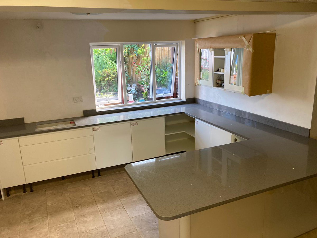 Starlight Grey Quartz Stone Work Surface