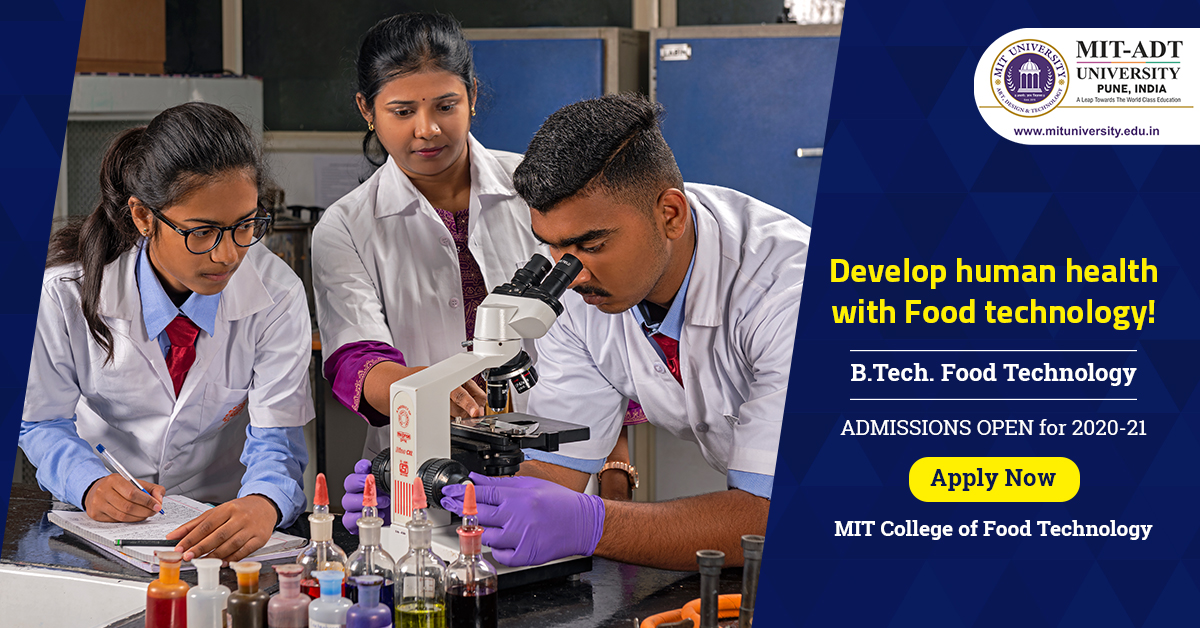 mitadtpune's tweet image. We offer #BTech in Food Technology to use the technological advancements for the betterment of human health &amp;amp; develop an in-depth scientific knowledge about food. #AdmissionsOpen call +91 9021080141 or ➡️ bit.ly/ApplyNow_MIT-A….
#MITCFT #MITADT #University #worldclasseducation