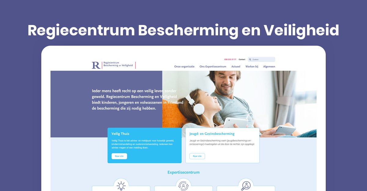 Nieuw project in ons portfolio. Samen met GH+O ontwikkelden wij de nieuwe #WordPress website voor Regiecentrum Bescherming en Veiligheid. buff.ly/3ed8zSf