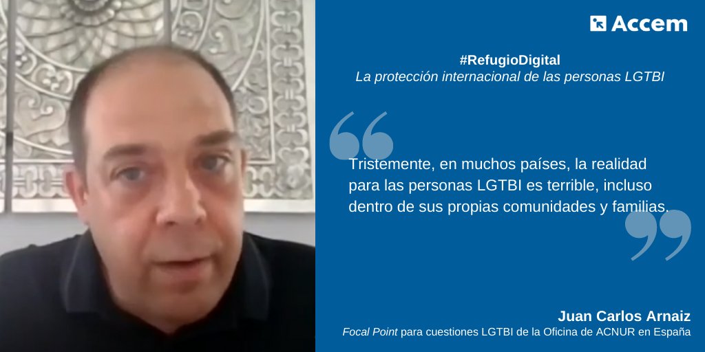 Accem_ong's tweet photo. En #RefugioDigital hablamos sobre personas refugiadas #LGTBI y abordamos las singularidades y obstáculos que suele presentar el procedimiento de asilo por motivos de orientación sexual o identidad de género. ¡Vuelve a ver el encuentro!
📺 https://t.co/GSWjm20Ewv https://t.co/bI35FWUMW6