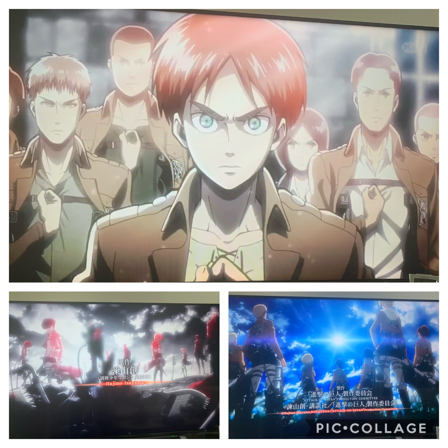 ট ইট র ゆうり テレ朝チャンネルさんで 進撃の巨人 アニメ1話から放送されてるのでまた見返しております 紅蓮の弓矢op映像 改めて見たけどめちゃくちゃかっこいいっす そんでアルミン可愛いしミーナ可愛いしサシャ可愛いし104期生みんないてるしでもう好き