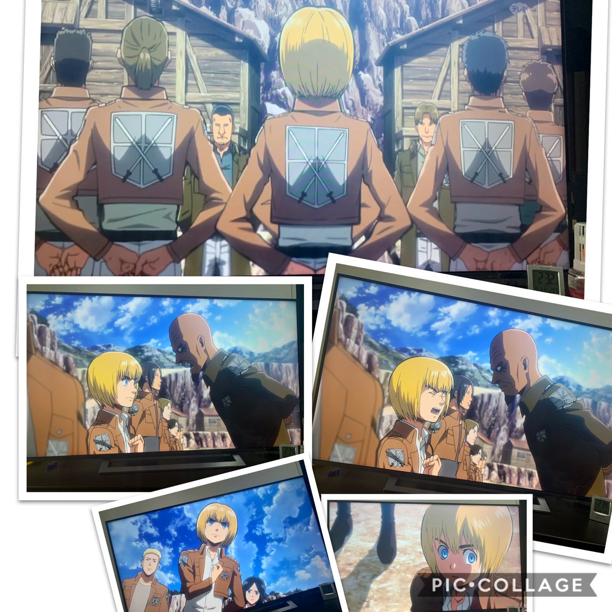 ট ইট র ゆうり テレ朝チャンネルさんで 進撃の巨人 アニメ1話から放送されてるのでまた見返しております 紅蓮の弓矢op映像改めて見たけどめちゃくちゃかっこいいっす そんでアルミン可愛いしミーナ可愛いしサシャ可愛いし104期生みんないてるしでもう好き