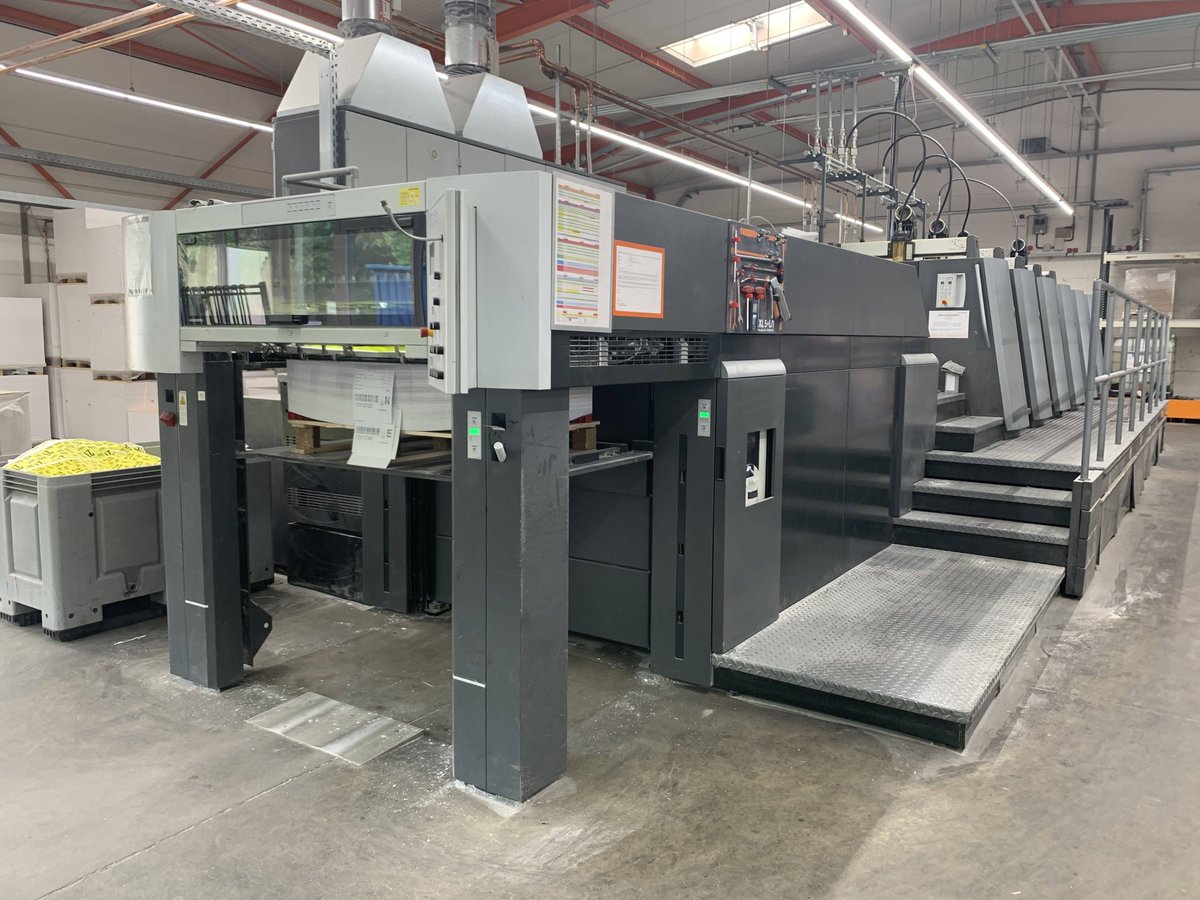 AllaouiGraphics's tweet photo. NEW ARRIVAL!

Have a look at this #Heidelberg XL 105-5-LX (2007)! This #printing machine is equipped with Preset Plus Feeder, #Autoplate, Coating unit, Preset Plus Delivery with 2 extension modules, and #CP2000.

Get your price quotation now -> https://t.co/MeAuI84fNN

#XL105 https://t.co/gyVOWtvi1l