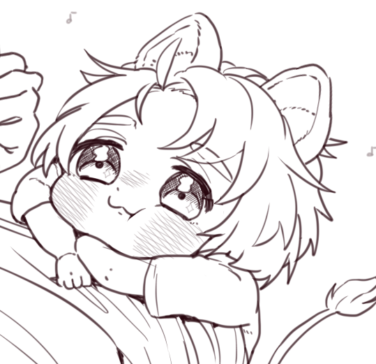 んはぁ～～～～(チェカくんのほっぺた描いてストレスが軽減されていく音) 