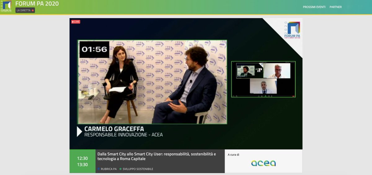 "Ragionare in ottica #digitalfirst permette di accelerare la spinta alla #digitaltransformation delle città. Dobbiamo ripensare le #smartcity attraverso progetti e servizi focalizzati su sicurezza, efficienza, sostenibilità ambientale ed economica" <a href="/carmelograceffa/">carmelo graceffa</a> #FORUMPA2020