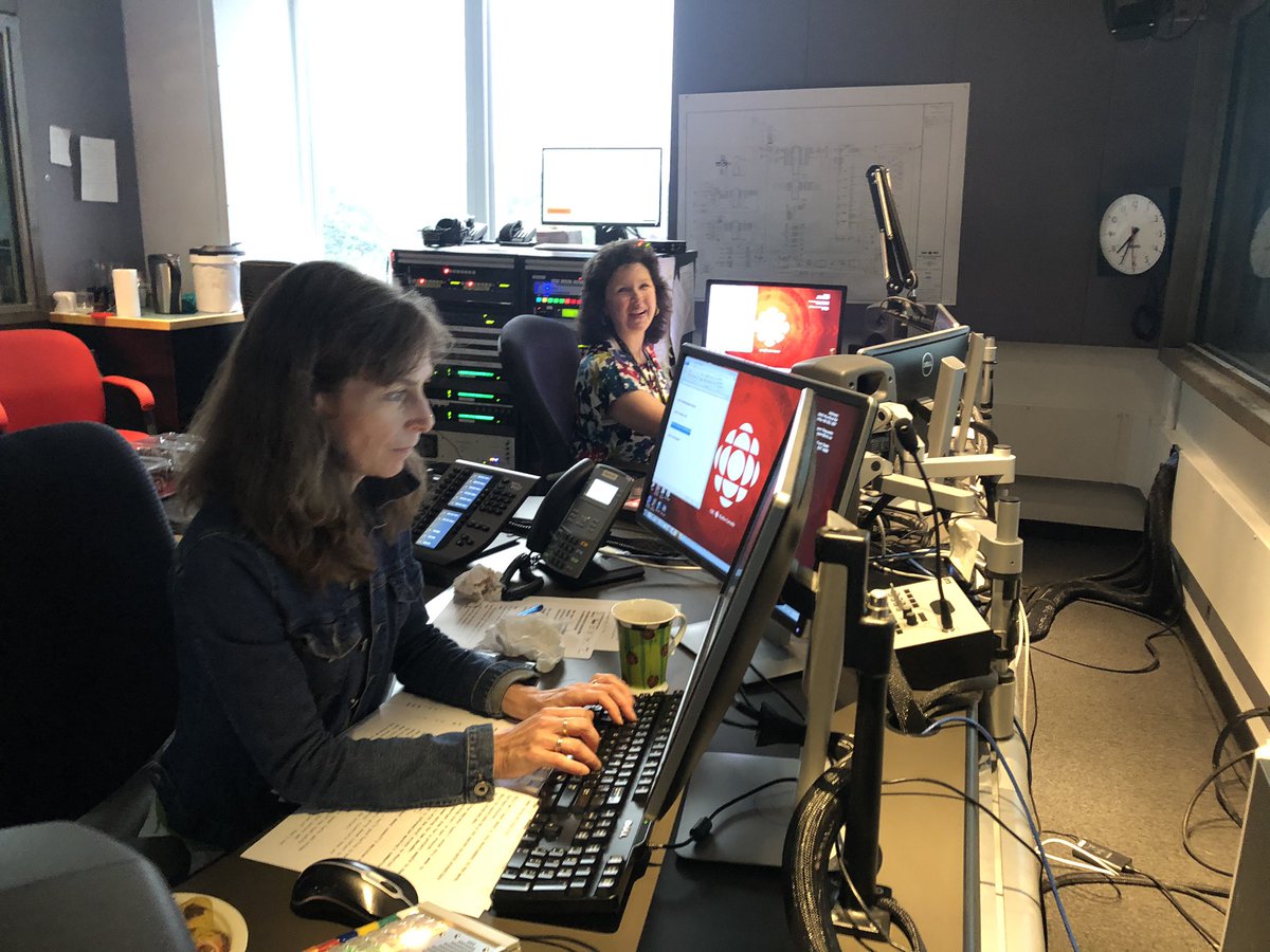 infomorning's tweet photo. How can this be? Eileen McInnes heads into her final half hour before retiring as director of Information Morning after THIRTY years. She’s brought an incredible amount of wise storytelling and guidance to the show in those decades. We’ll miss you Eileen! https://t.co/3zeCfbsQ7B