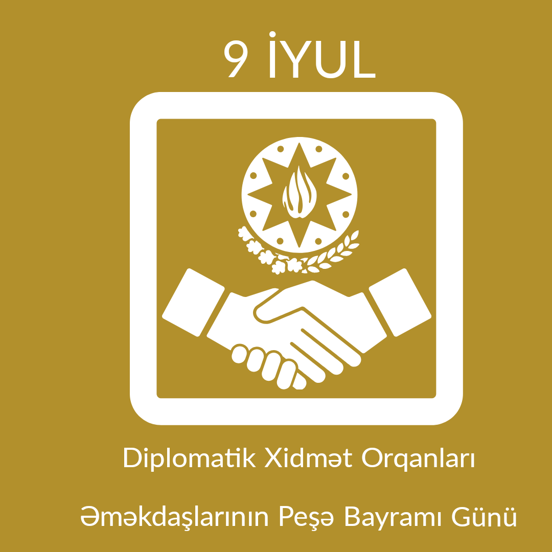 parlaqinfo's tweet photo. Ölkəmizdə və dünyada Azərbaycan diplomatiyasının inkişafına xidmət göstərən diplomatik korpus nümayəndələrini 9 İyul – Diplomatik Xidmət Orqanı Əməkdaşlarının Peşə Bayramı Günü münasibətilə ürəkdən təbrik edir, bu şərəfli yolda onlara uğurlar arzulayırıq. 
#parlaq2020 #Azerbaijan https://t.co/kHjG5Zx9EX