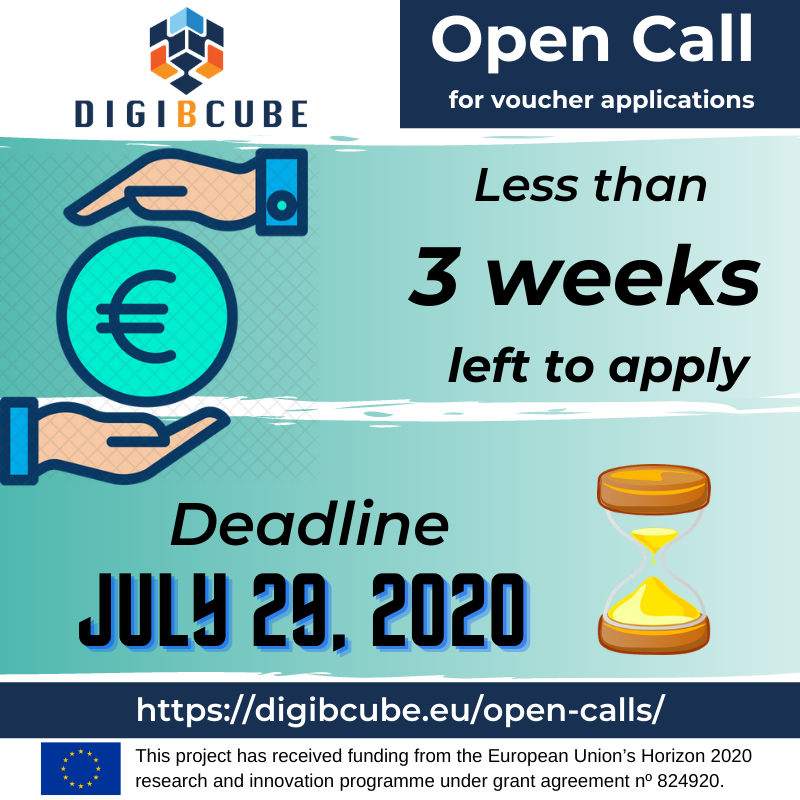 ⌛ Now less than 3 weeks left for you to finish and submit your Open Call voucher applications. 
🔗 How to apply: youtu.be/6R5ZEbQqrzw
🔗 FAQs: digibcube.eu/faq/
🔗 More info: digibcube.eu/open-calls/
#digitalhealth #innovationsupport <a href="/Clusters_EU/">European Cluster Collaboration Platform (ECCP)</a>